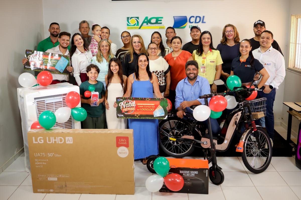 ACE e CDL Unaí entregam prêmios do Natal Premiado 2025!